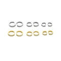 Women Jewelry Zircons Shiny Gold Earrings with 18K Real Gold Plating for Gift Accessories