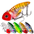 Factory Direct Sales Hot Sale VIB Jigging Lure 3D Eye Treble Hook 20g PVC Artificial Hard Bait Lake Fishing Fast Delivery