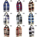 #40-#77 Classic Kids Scarf Warm Men and Women Solid Color and Checks Scarf