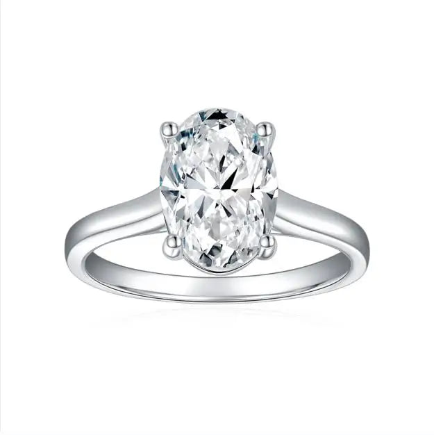 Wholesale 2.5 CT Loose Oval Moissanite Ring with GRA Certificate High-quality Jewelry for Your Elegant Look