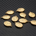 13*19mm Stainless Steel Virgin Mary Pendant Christian Catholic Charms Accessories DIY Jewelry