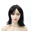 Emeda Cheaper bob Wig Machine Made with Open Weft Cap 50% Human Hair and 50% Synthetic