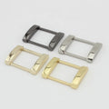 Nolvo World 5Colors 20mm 25mm Rectangle Metal Square Buckles Webbing Belt Flat Line Buckle Clasp Adjust Buckle for Handbags