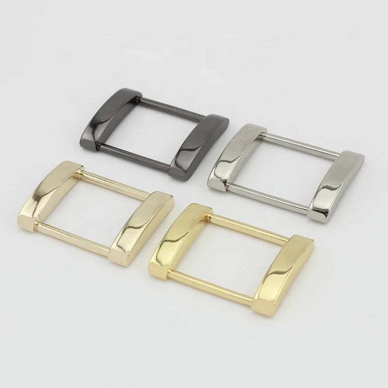 Nolvo World 5Colors 20mm 25mm Rectangle Metal Square Buckles Webbing Belt Flat Line Buckle Clasp Adjust Buckle for Handbags