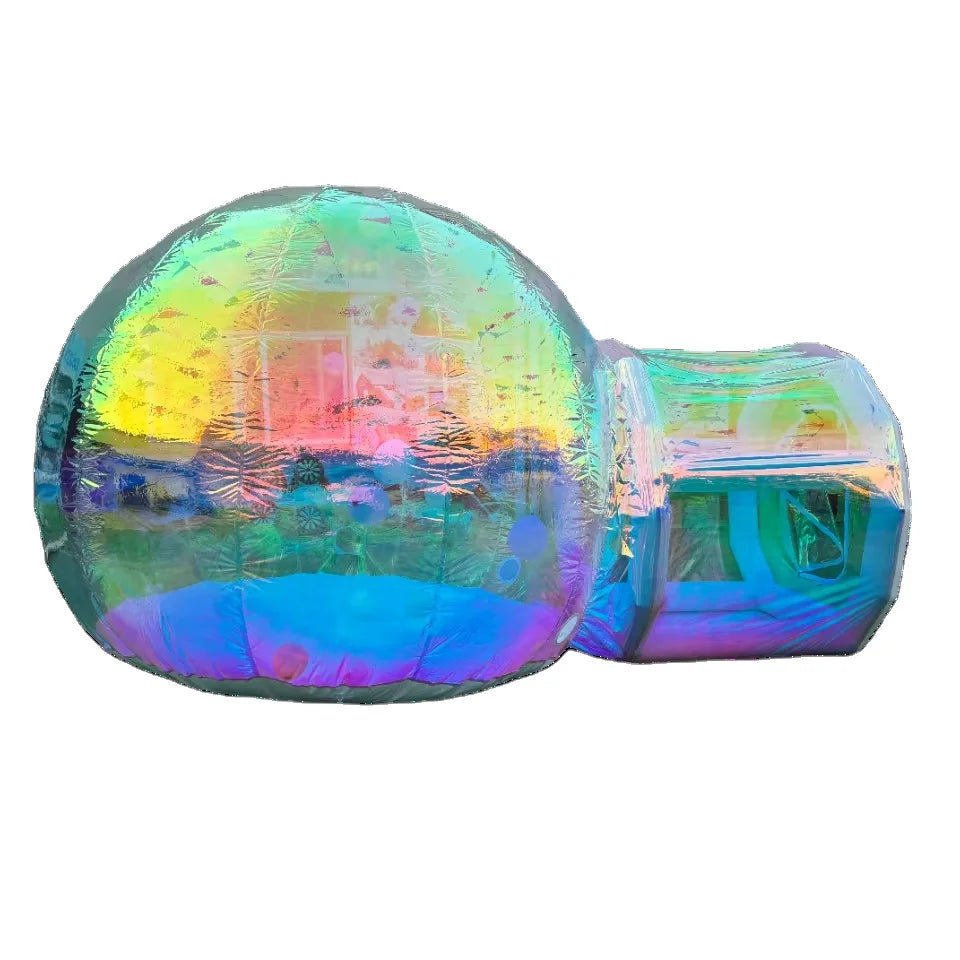 Rainbow Color Inflatable Bouncer Beautiful Bubble Dome-Fun Outdoor Play Structure