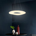 Modern White Ring LED Pendant Lights Kitchen Hanging Lamp Dining Room Novelty Home Luminaire Indoor Decorative Lighting Fixtures