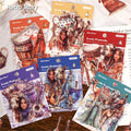 20pcs/pack Exotic Peninsula Series Exotic Wind Handbook DIY Decorative Collage Decorative Material Stickers