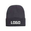 Slouchy Beanie Hat Customized Embroidery Designer Beanie Cap Unisex Winter Hat Knitted Beanies