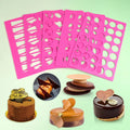 XJH 15-Hole Flower Shaped Hard Baking Pastry Cake Decorating Molds Heart Shapes Sheet Chocolate Mold Mat Type Cake Tools
