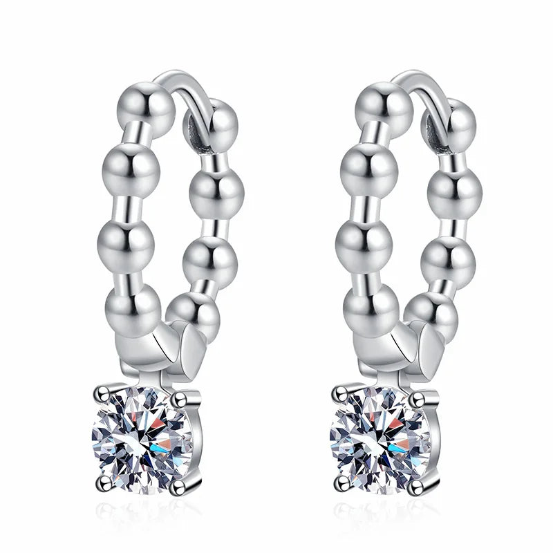 New Arrival D Color Fine Jewelry Diamond Stud Earring Synthetic Vvs Moissanite Diamond 925 Sterling Silver Moissanite Earring
