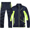 Long Sleeve Warm up Tracksuits Zip-Front Athletic Casual Running Jogging Men's Track Suits Set 2 Piece
