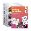 Shrink Printable Clear Labels Film Plastic Heat and Wrapping Jewelry Craft Sheets Peintable Dinks Paper Heat Shrink Film Sleeve