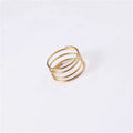 Women Hot Jewelry Multi Layers Finger Ring Stainless Steel Layers Stacking Ring