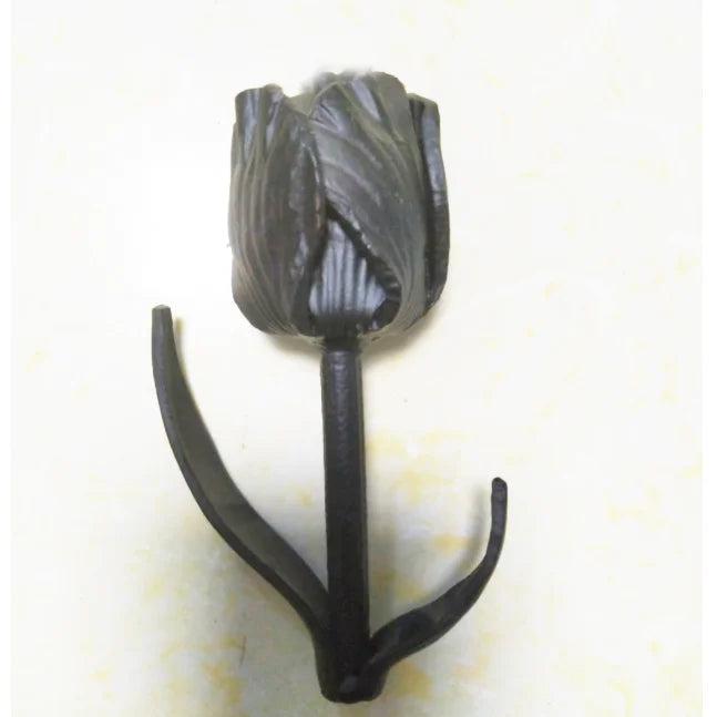 140x60mm  Component Ornamental Elements Hand Forged Iron Rose for Stairs Railing Handrail Balustrade Gate Fence Parts