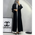 Demu New Elegant Women's Long Skirt Abaya Dubai Embroidered Lace Cardigan Robe for Muslim Factory Direct Sale