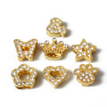 Fashion  10mm Gold Color Rhinestone Slide Charms Bracelet Making Stars Fit Pet Collars Wristbands Keychain DIY Accessory Gift