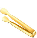 Wholesale Custom Bar Tools 11cm Mini 18/8 Stainless Steel Ice Tong Golden Sugar Tongs