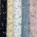 Factory Direct Popular Embroidered Fruit Mesh Lace Tulle Shell Fabric for Children's Clothing for Dresses and Weddings for Boys