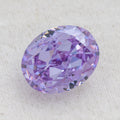 HanYu 8X10mm Oval Cut Fancy Light Purplish Pink Lab Created Color Play CZ Stones Crushed Ice