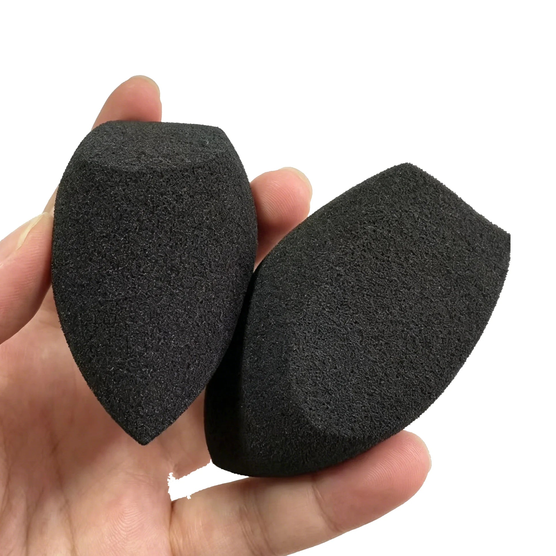 Promotional Cheap 2 Cuts Black Soft Makeup Sponge Blender Wholesale Price