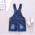 SPRING Summer US Style Girl Jumpsuit Cute Sweet Fashion Washed Jeans Denim Romper Jumpsuits Straps Short Pants Cowboy Blue