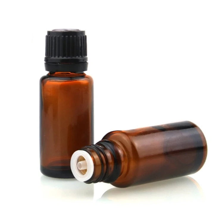Hot Sales 5ml 10ml 15ml 30ml Amber Glass Essential Oil Bottle with Euro Dropper Cap