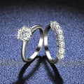 S925 Moissanite Rings Factory Wholesale Price 0.5ct D VVS Moissanite Diamond Diamonds Sterling Silver Wedding Engagement Ring