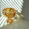 Korean Custom Home Luxury Decor Handmade Fruit Cup Tableware Transparent Kitchen Dinnerware Glass Bowl