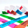 Printable Paper Tickets Wristbands Thermal Paper Wristbands Custom Size and Printing