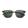 Wholesale High Quality Titanium Polarized Sunglasses for Men Premium Square Frame in Gold & Silver Colors