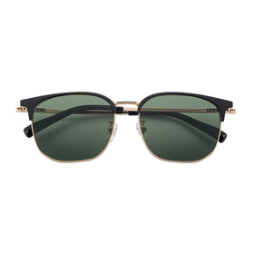 Wholesale High Quality Titanium Polarized Sunglasses for Men Premium Square Frame in Gold & Silver Colors
