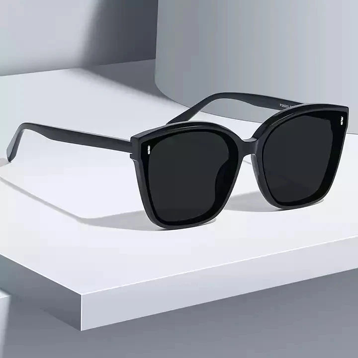 Wholesale Cat Eye Shape Vintage Retro Unisex Fashion Unisex UV400 square Polarized Acetate Sunglasses