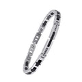 Customizable Anti Tarnish Adjustable Premium 316 Stainless Steel Ceramic Bracelet Homme Men Jewelry with Zircon