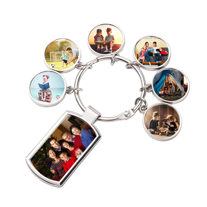 Sublimation Blank Home Decoration Keychain Heat Transfer Keychain for Christmas Valentine Graduation Day PresentH