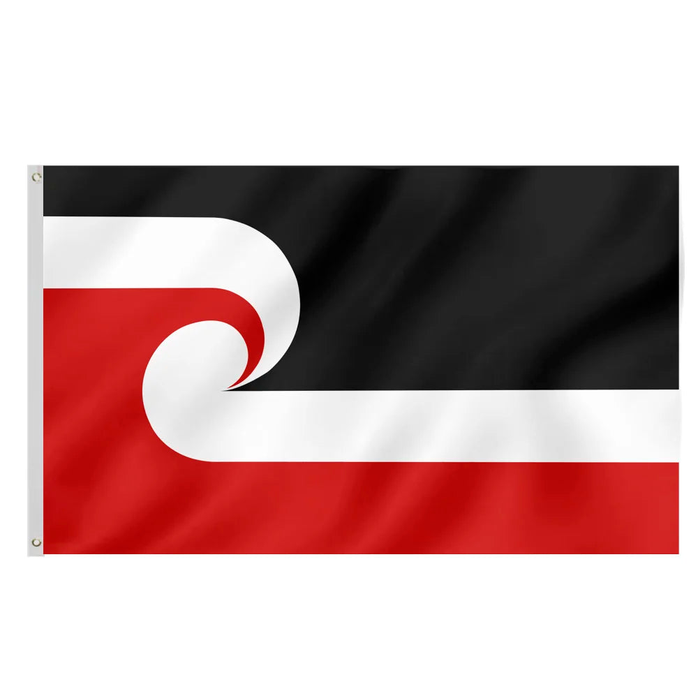 Tino Rangatiratanga Flag for Indoor and Outdoor Use 3x5 ft Polyester New Zealand Maori Flag