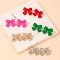 SC Jewelry Cute Bow Jewelry Earring Simple Small Colored Bow Tie Earrings for Girls