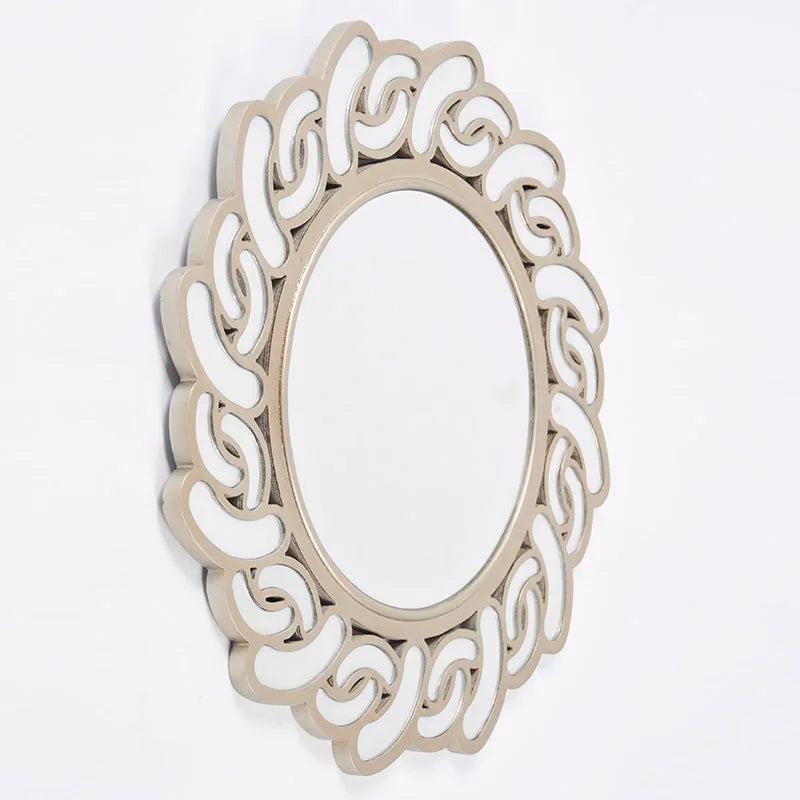60*60*1.7cm Modern Style Decorative Sun Shape Wall Mirrors Large Silver Round Wall Mirror for Home Decor