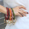 Wholesale Chic Bamboo Silicone Bracelet Keychain Chic Bamboo Wristlet Bangle for Women Chic Bamboo Rubber Keychain