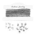 China Wholesale DIY Gold Plated Metal Chain Steel Detachable Jewelry Findings From China Value Lots with Clasp Jump Ring