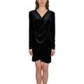 Long Sleeve Black Velvet Dress Fancy Dress for Women Elegant Church Dresses for Women Formal