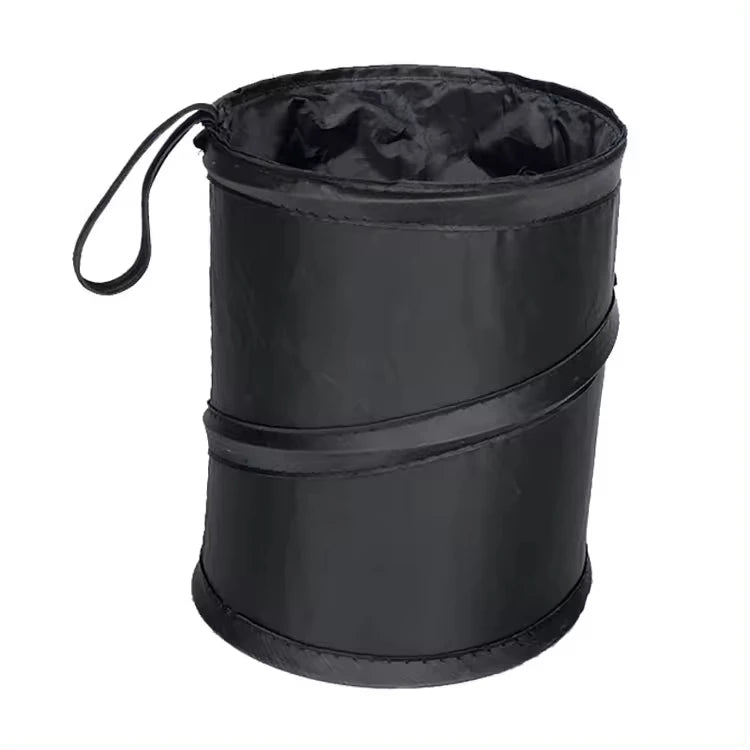 Custom logo Oxford Foldable Mini Portable Car Hanging Garbage Bag Trash Can