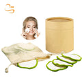 Eco-friendly 3.15" Round Reusable Bamboo Terry Cosmetic Cleansing Pads Organic Laundry Bag Soft Girls Makeup Remover Wipes