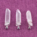 DIY Cleasr Quartz Cubic Zirconia Charm Pendants Many Color Birthstone Gemstone Necklace