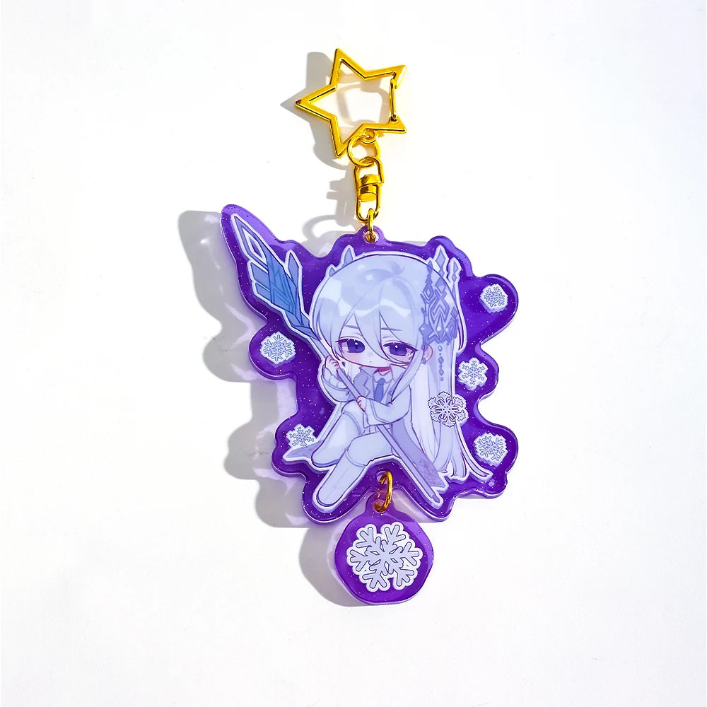 CNAWO One Piece Custom Colored Acrylic Keychain Rainbow Acrylic Charm Acrylic Keychain Custom Anime Phone Charm