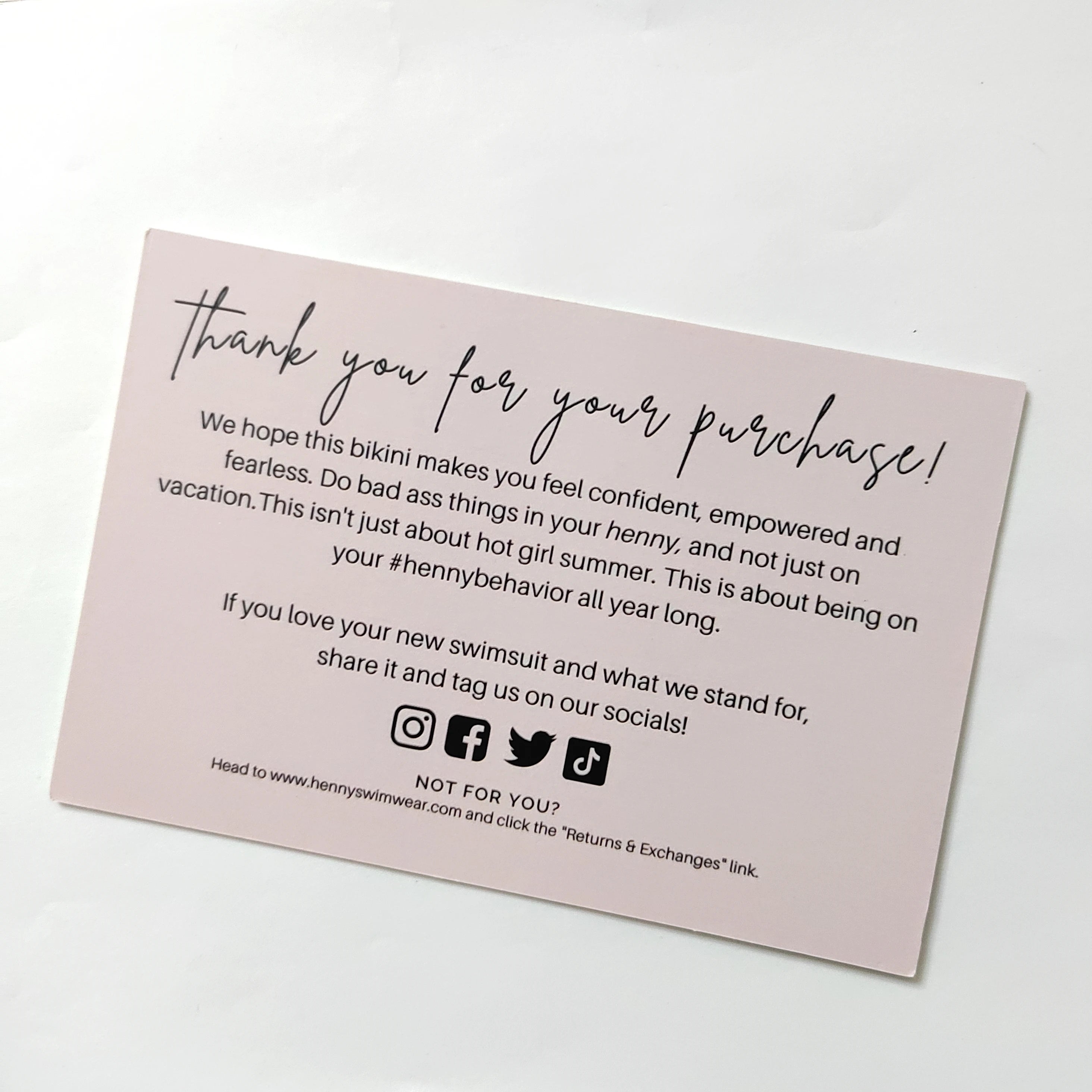 Wholesale Business Greeting Card Custom logo Postcard Gift Thank You Cards for Packing Clothes