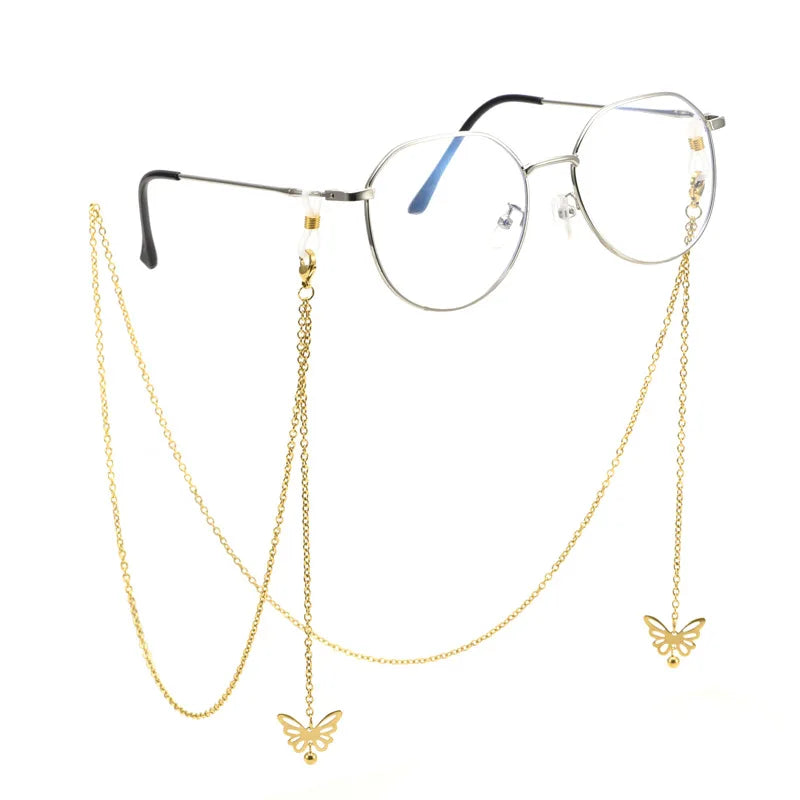 Factory Wholesales Stainless Steel Sunglasses Chain Eyewear Accessaries Anti-drop Holder Eye Glasses Mask Chains for Men Women