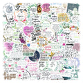 100pcs Bible Inspirational Words Graffiti Wholesale Decorative Sticker Packs for Laptop Skateboard Notebook Cup Bottle Luggage