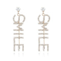 Women's Classic Style Copper & Brass Drop Earrings Post Smile Inspired by Slogan Wedding Party Engagement Gifts for Girls
