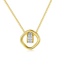 CZCITY Designer Small 925 Silver Chain Pendant Necklace for Girls Stylish New Product Gold Plated Jewelry