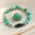 New Bohemian Simple 8mm Multicolor Natural Stone Turquoise Irregular Natural Stone Ornament Hematite Bead Elastic Bracelet